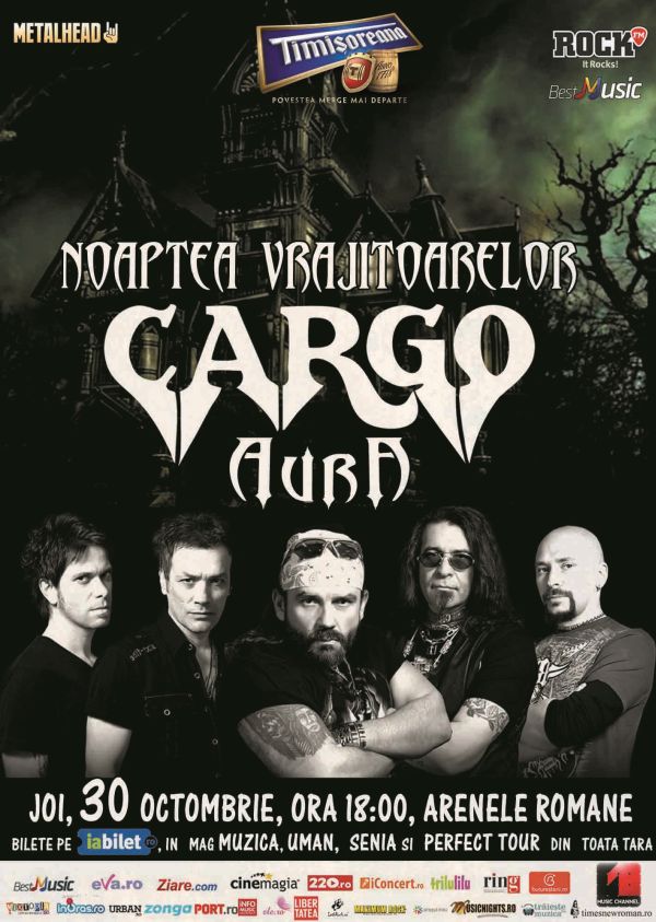 Castiga doua invitatii duble la concertul Cargo de pe 30 octombrie 2014